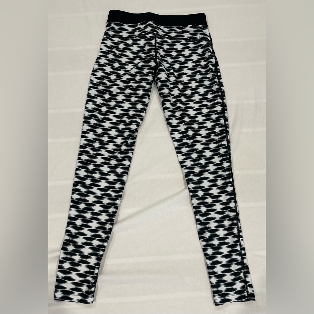 Women’s Black and White Patterned Nike Leggings